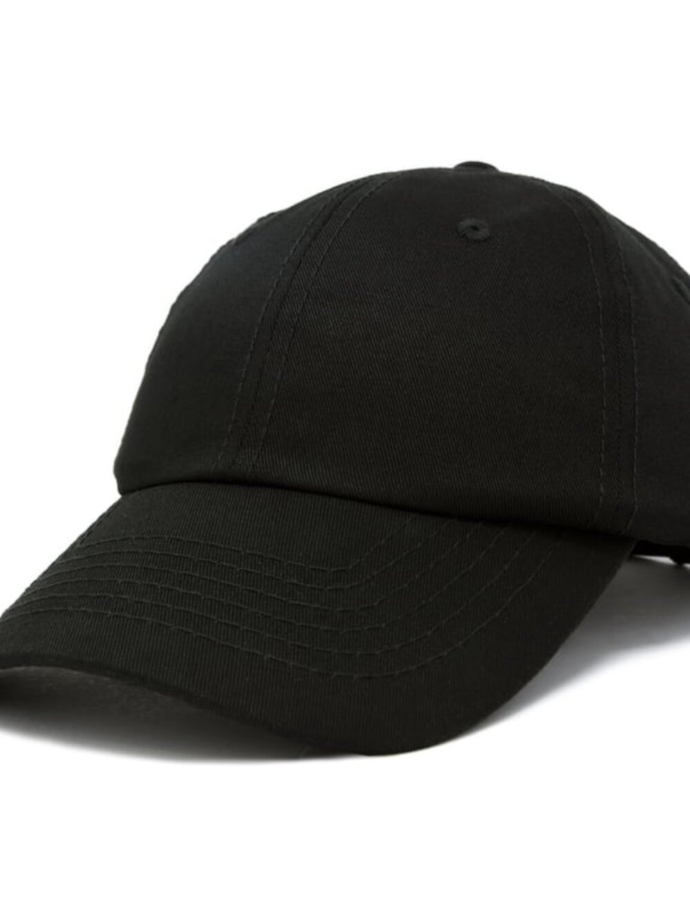 **Brand New With Tags** Dalix Youth Children's Cotton Plain Black Cap